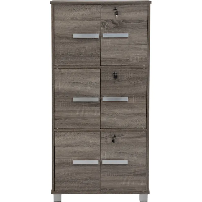 Naya 6 Door Cabinet - Dark Sonoma - 3