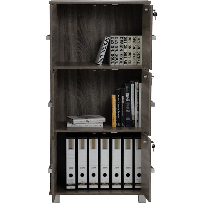 Naya 6 Door Cabinet - Dark Sonoma - 5
