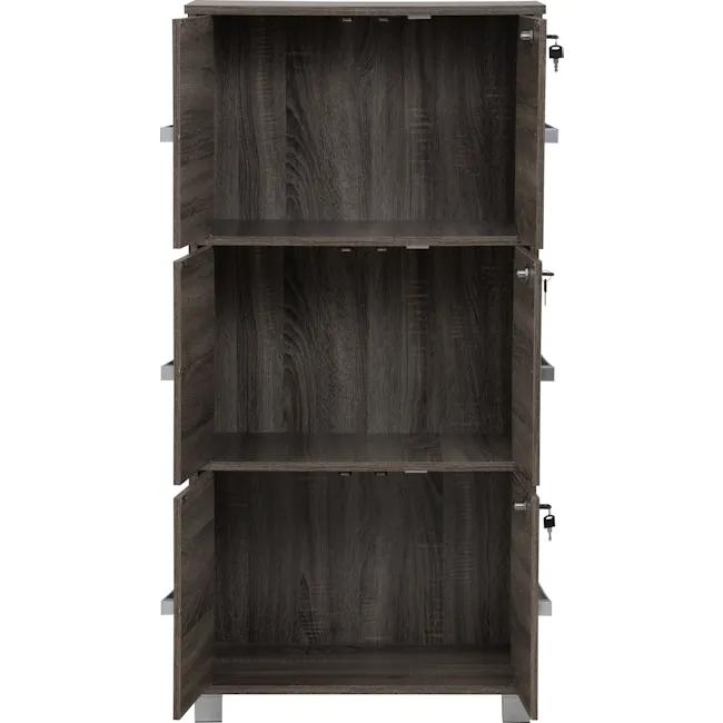 Naya 6 Door Cabinet - Dark Sonoma - 4