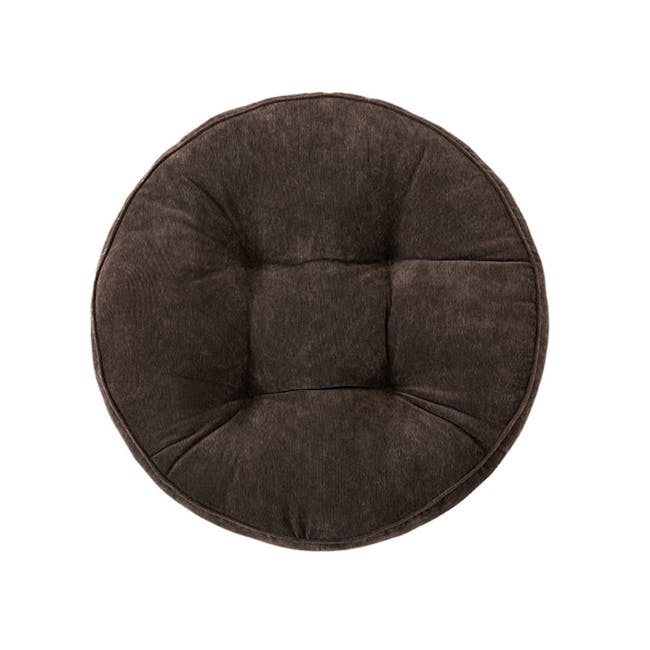 Enver Round Floor Cushion 55 cm - Mocha - 0