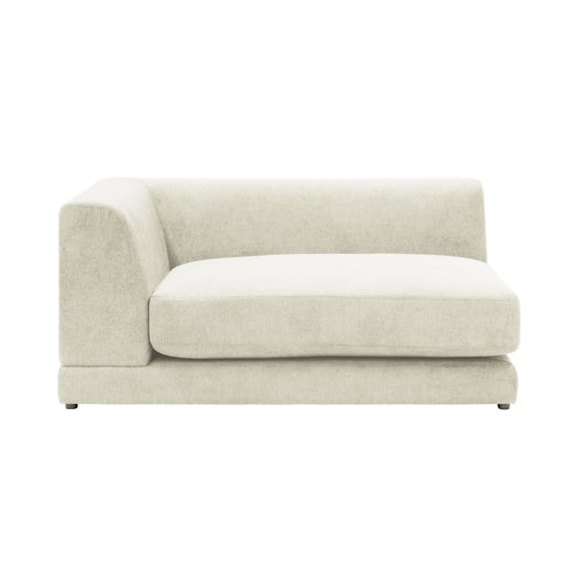 Abby Chaise Lounge Sofa - Pearl - 12