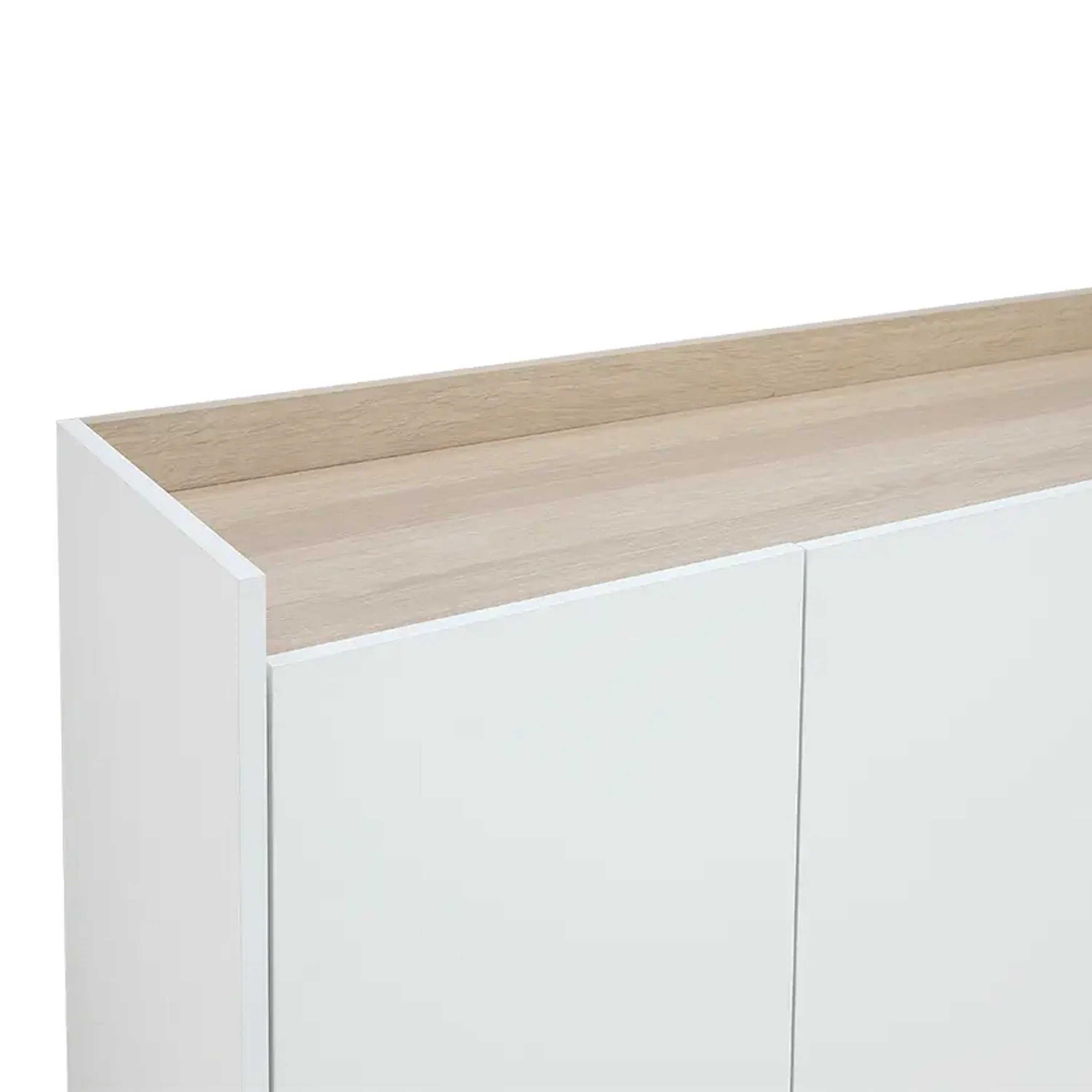 Toms 3 Doors Shoe Cabinet 1.2m - 10 - Wooden, minimalist, modern, sleek, contemporary, white, clean-lined, simple design
