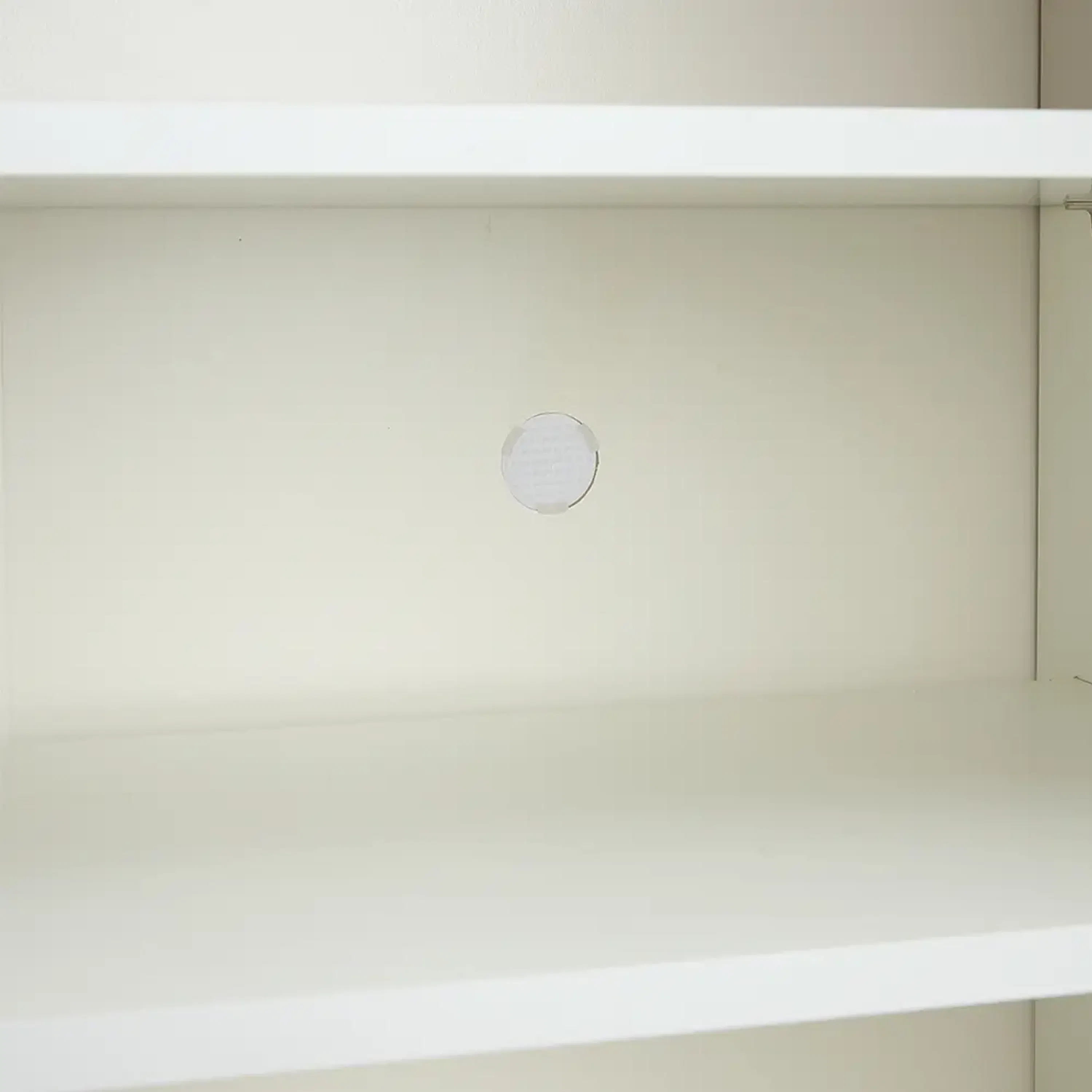 Toms 3 Doors Shoe Cabinet 1.2m - 9 - White shelf, empty shelves, minimalist design, plain walls, light beige color, simple