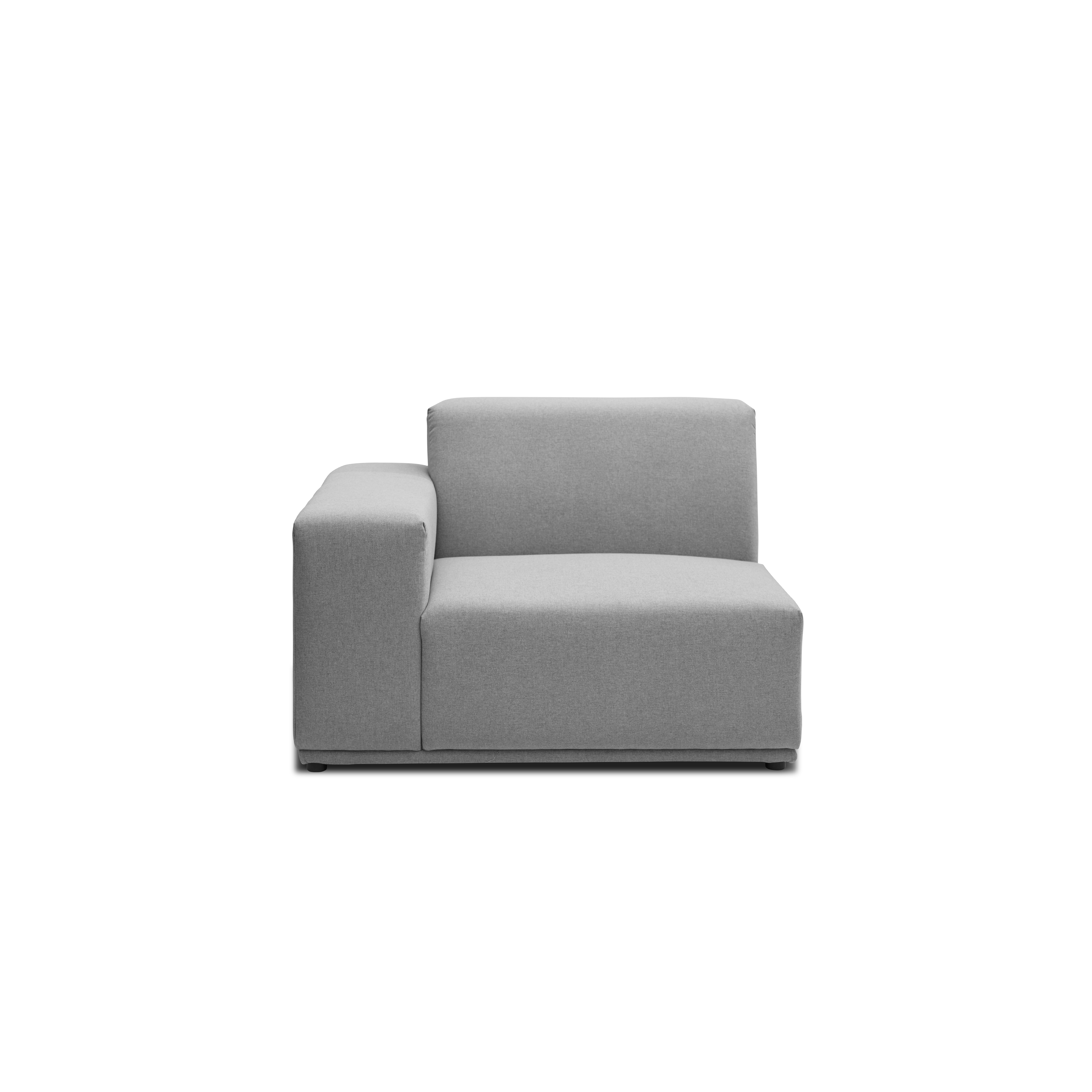 (As-is) Milan Left Arm Unit - Slate (Fabric) - 1