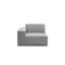 Milan Left Arm Unit - Slate (Fabric)