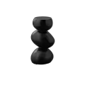 Stack Sculptural Concrete Side Table - Black
