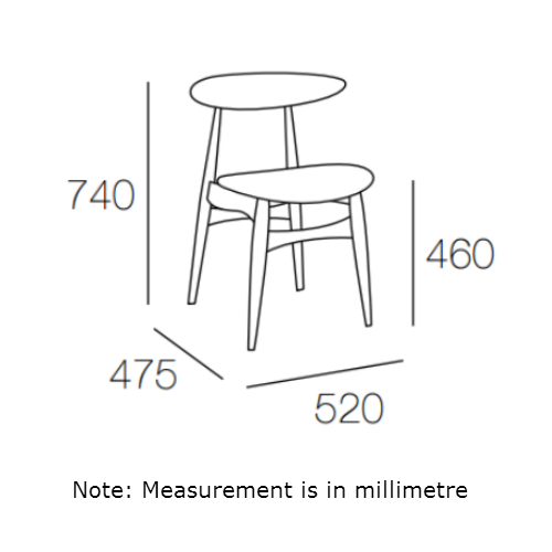 dimensions dining chair