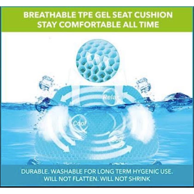 True Relief TPE Seat Cushion - Ocean Blue - 4