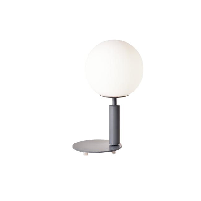 Hilda Table Lamp - Grey - 1 - Modern spherical desk lamp, minimalist design, elegant lighting fixture, contemporary style