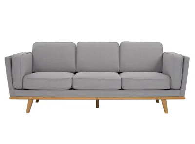 Carter 3 Seater Sofa - Natural, Light Grey (Fabric)