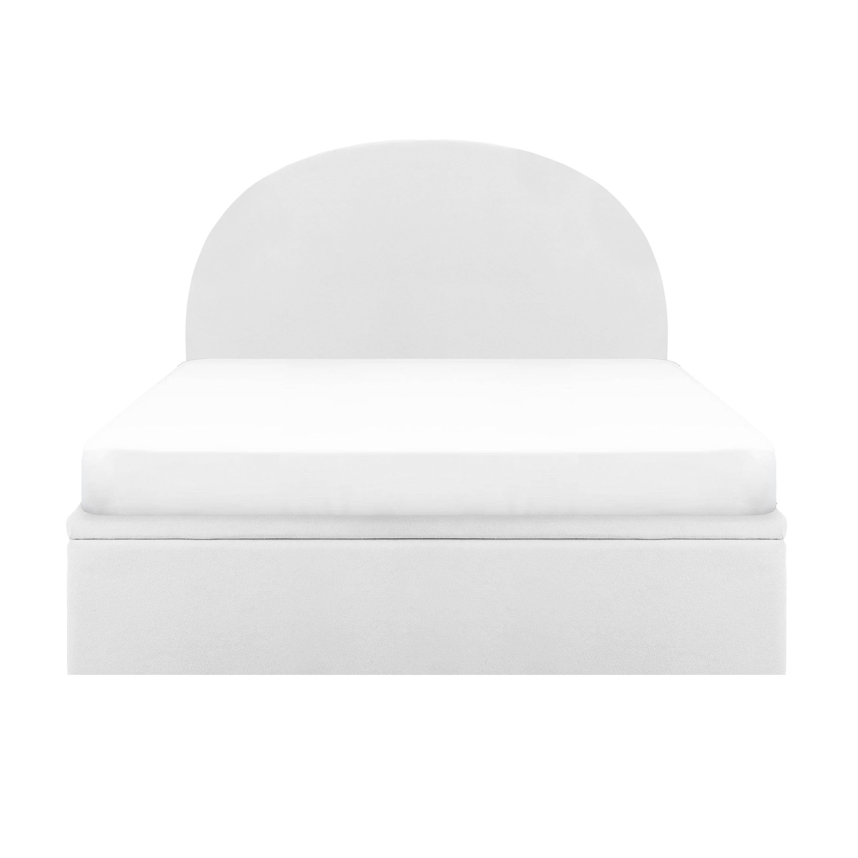 Aspen Queen Storage Bed - Cloud White