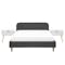 Nolan Queen Bed in Hailstorm with 2 Dallas Bedside Tables