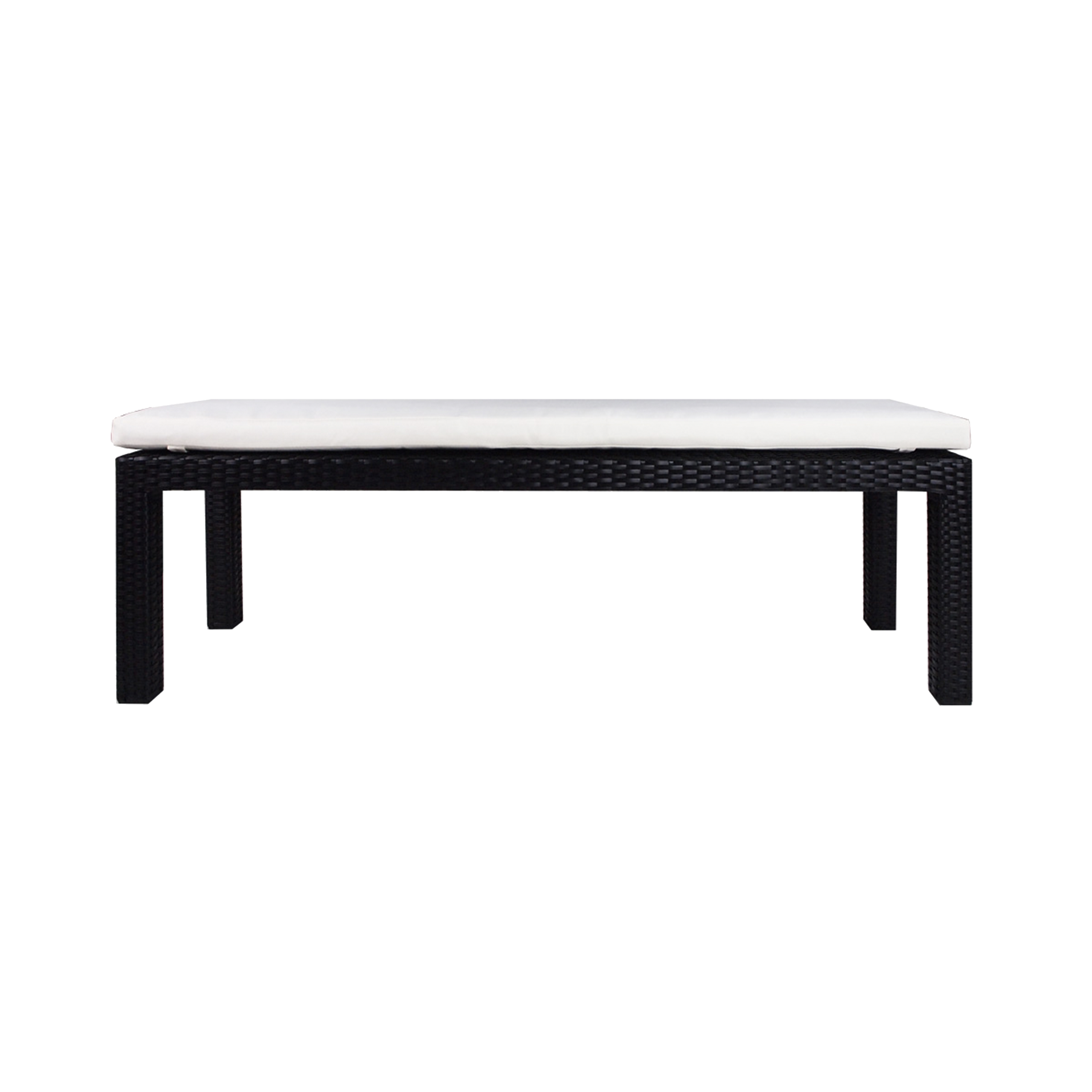 Bondi Outdoor Bench - White Cushion