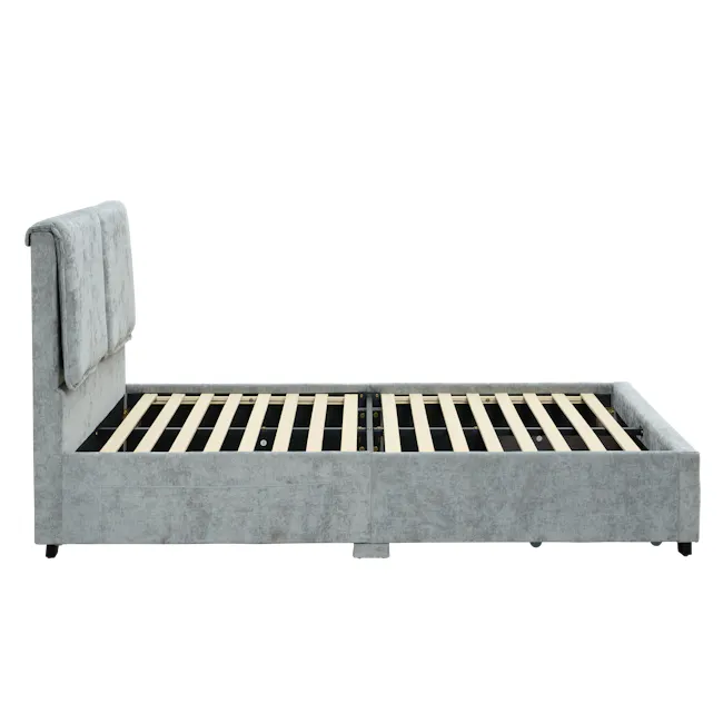 Delcie Drawer King Bed - Grey - 6
