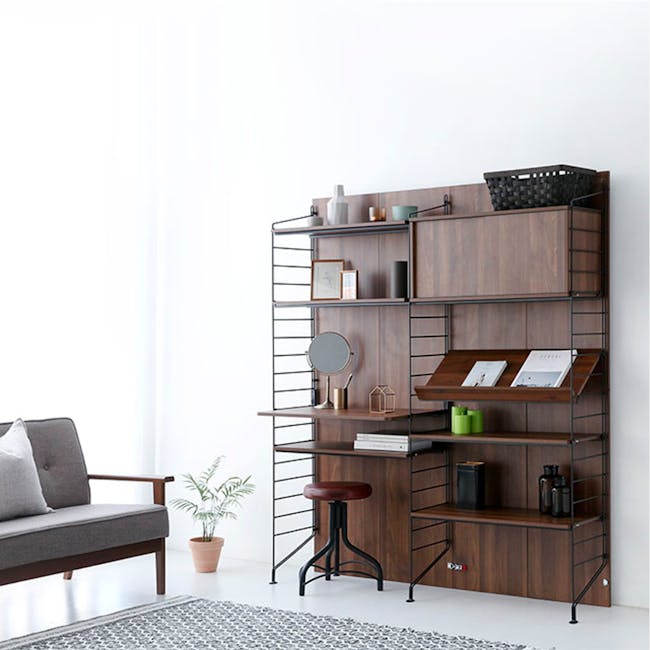 Ezbo Desk with Storage and Shelves - 3