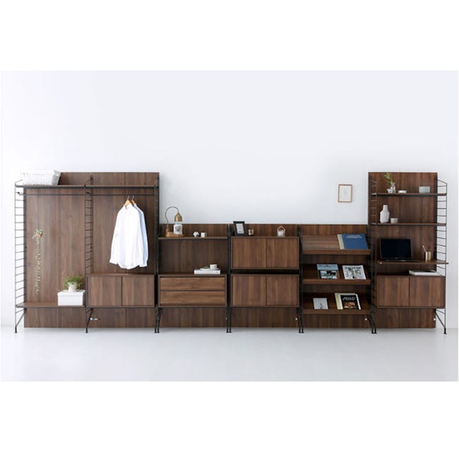 Ezbo Desk with Storage and Shelves - 14