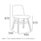 Ava Dining Chair - Black Ash, Pistachio - 7