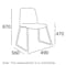Ava Dining Chair - Matt Black, Oasis - 12