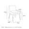 Fabian Dining Chair - Cocoa, Dolphin Grey (Fabric) - 9
