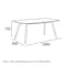 Roden Dining Table 1.8m in Natural with 4 Ladee Chairs in Pale Silver - 4