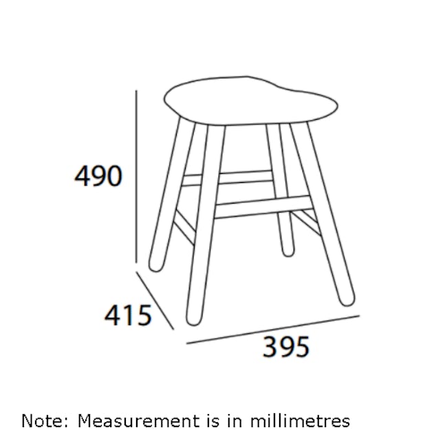 Kaito Stool - Black Ash - 5