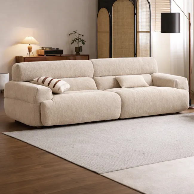 Toren 4 Seater Sofa - Off White - 4