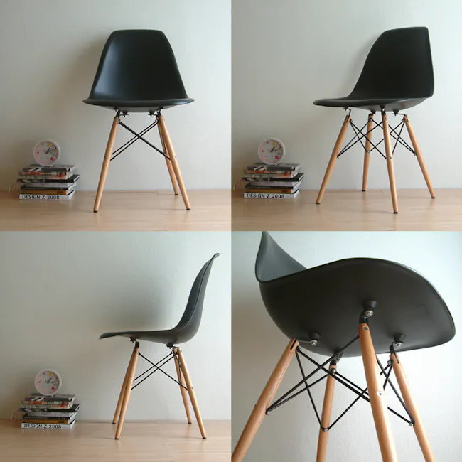 (As-is) Oslo Chair - Natural, Black - 3 - 16