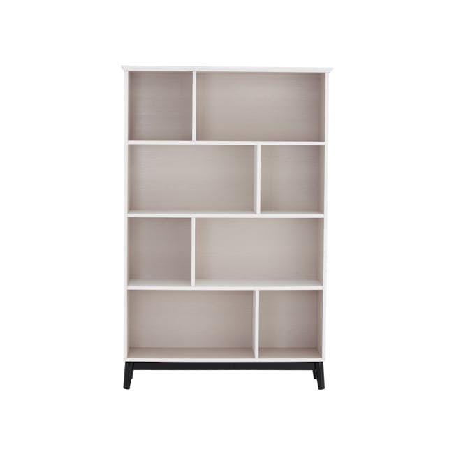 Howard Bookshelf - Light Grey, White - 0
