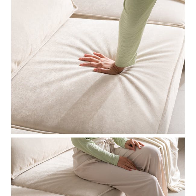 Dawn 3 Seater Chaise Sofa with Ottoman (Pet Friendly) - 25