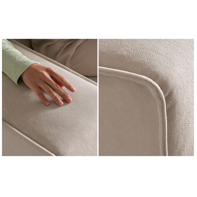 Dawn 3 Seater Chaise Sofa with Ottoman (Pet Friendly) - 15