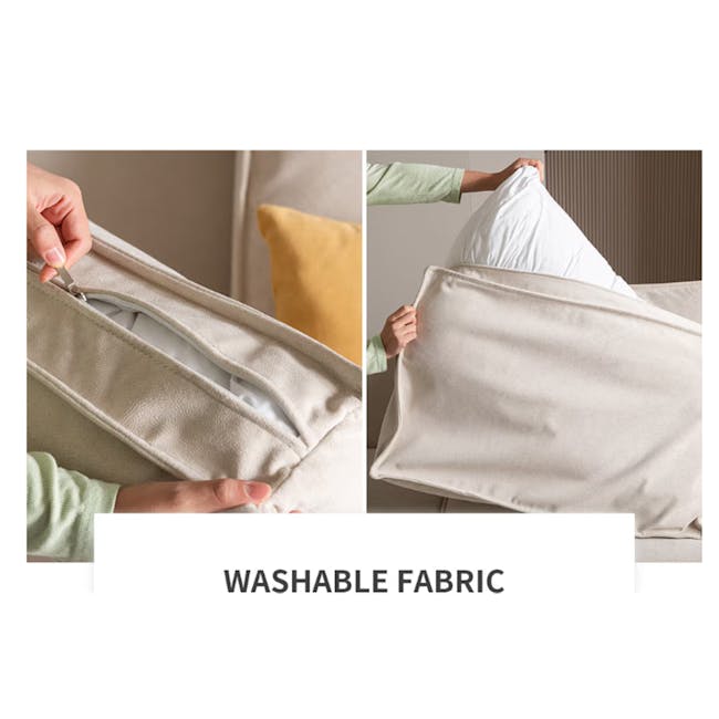 Dawn 3 Seater Chaise Sofa with Ottoman (Pet Friendly) - 22