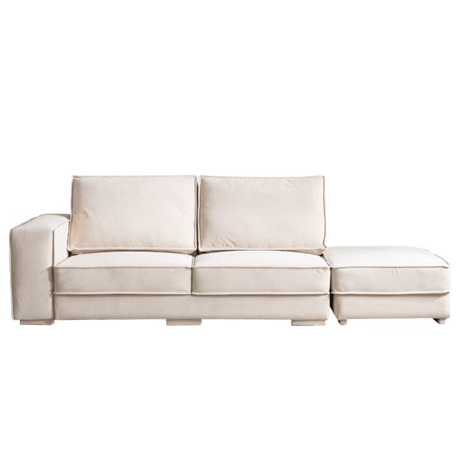 Dawn 3 Seater Chaise Sofa with Ottoman (Pet Friendly) - 1