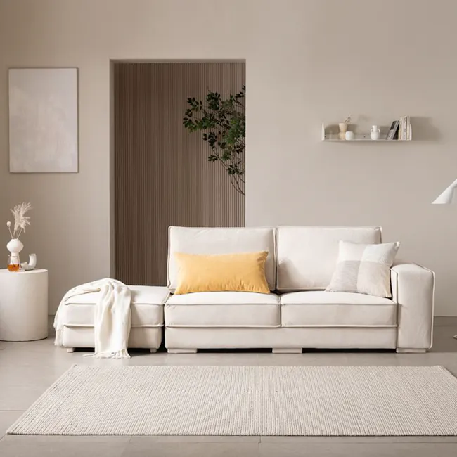 Dawn 3 Seater Chaise Sofa with Ottoman (Pet Friendly) - 12