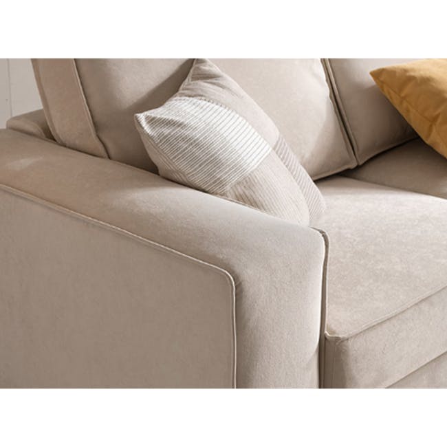 Dawn 3 Seater Chaise Sofa with Ottoman (Pet Friendly) - 26