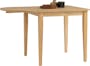 Taurine Extendable Dining Table 0.75m-1.15m in Natural with 2 Harold Dining Chairs in White - 11