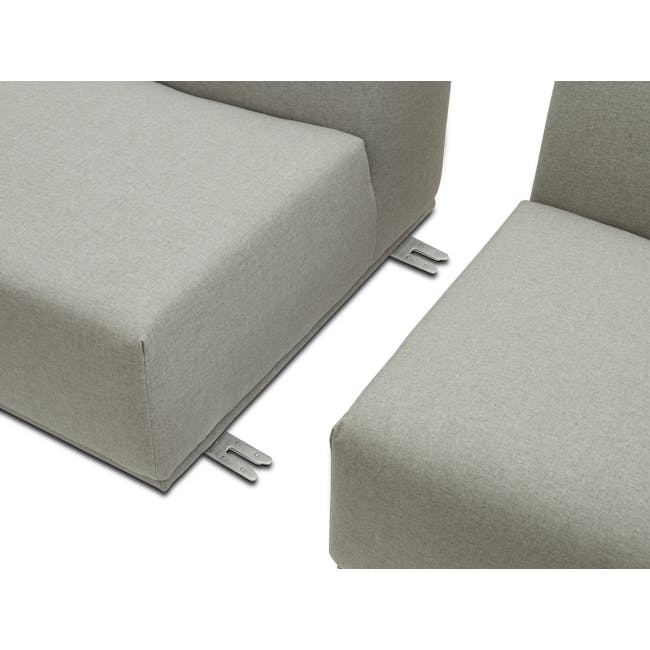 Milan 4 Seater Sofa - Slate (Fabric) - 25