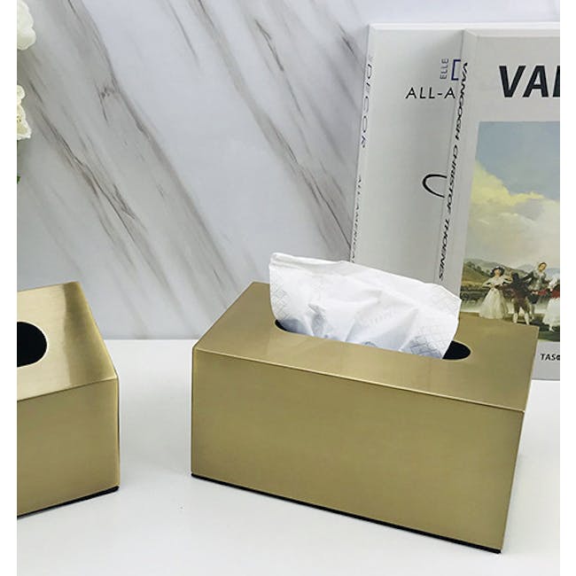 Mya Brass Tissue Box - 2