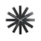 Ribbon Wall Clock - Black