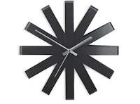 Ribbon Wall Clock - Black