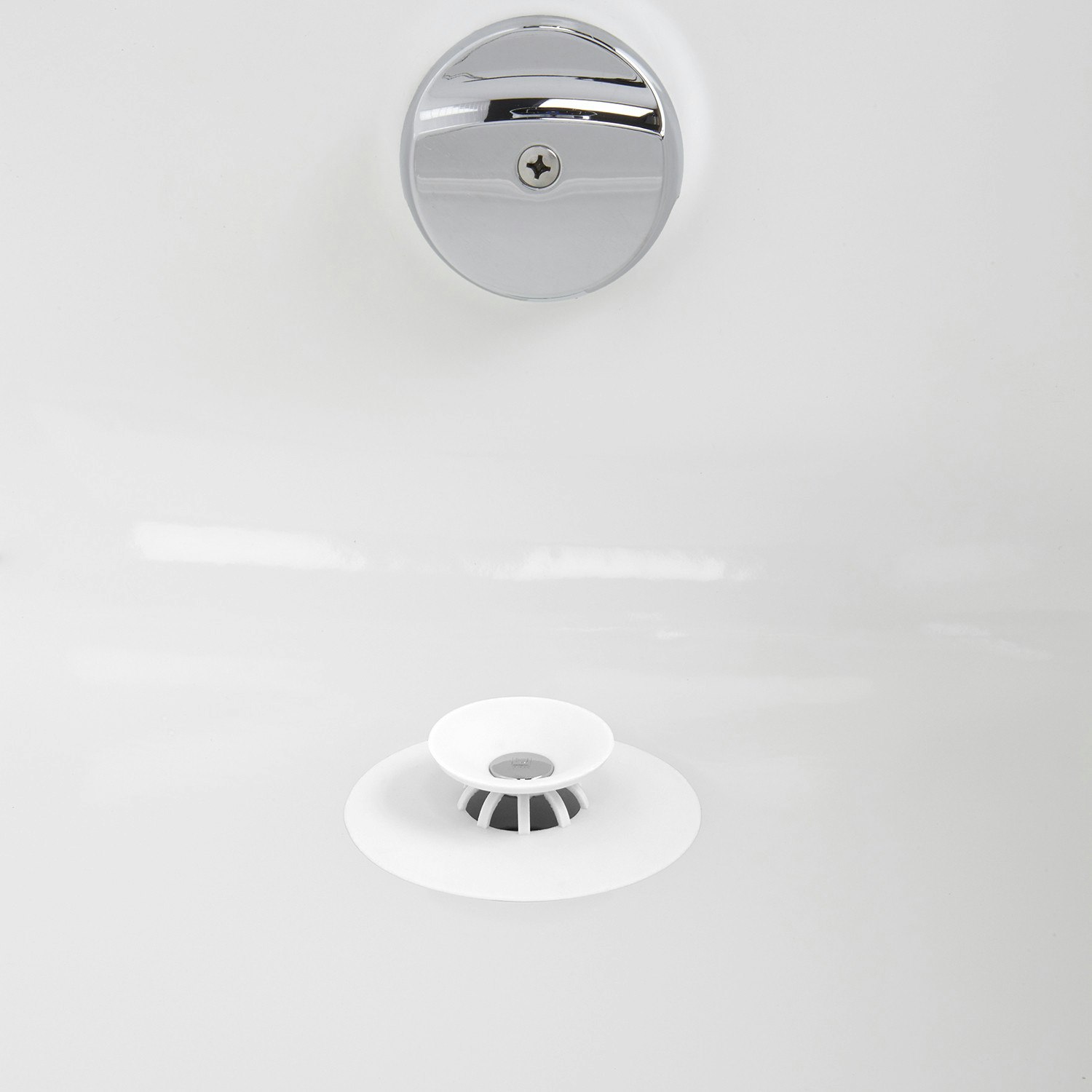 Flex Drain Stop/Hair Catcher White, Umbra Home Accents HipVan