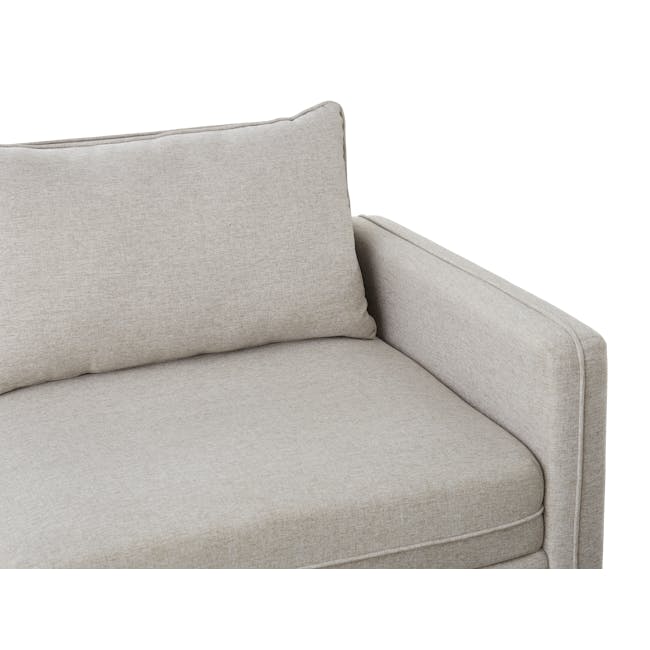 Cameron Large Corner Storage Sofa - Sand (Fabric) - 9 - Light beige fabric sofa, textured upholstery, modern design, soft