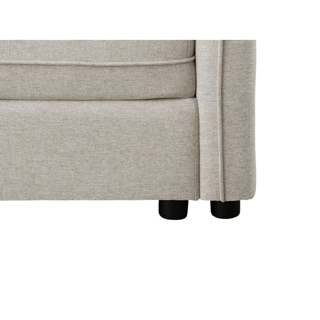 Cameron Large Corner Storage Sofa - Sand (Fabric) - 11 - Burlap fabric texture, beige upholstery, textured fabric, woven