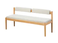 Niel Bench 1.45m - Oak, Gravel White
