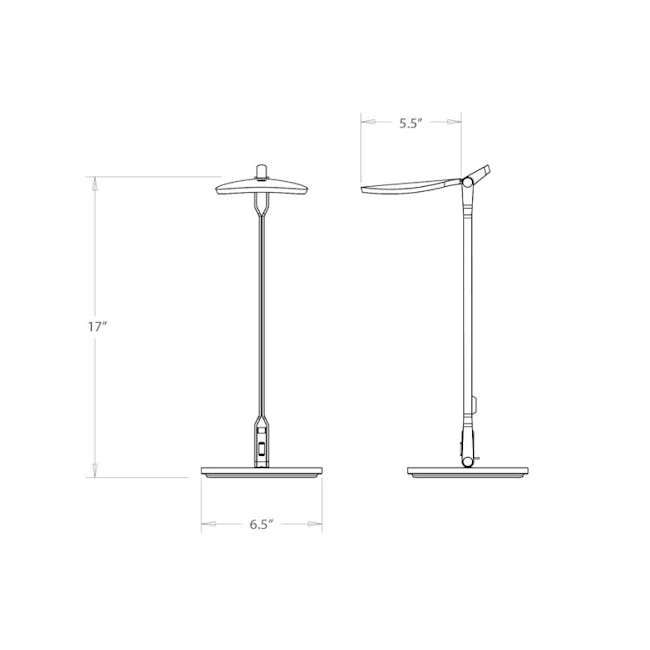 Koncept Splitty Desk Lamp - Soft Warm Silver - 4