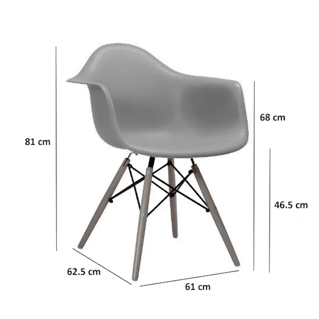 Lars Chair - Natural, White - 9 - Modern minimalist chair, sleek design, contemporary style, ergonomic shape, comfortable