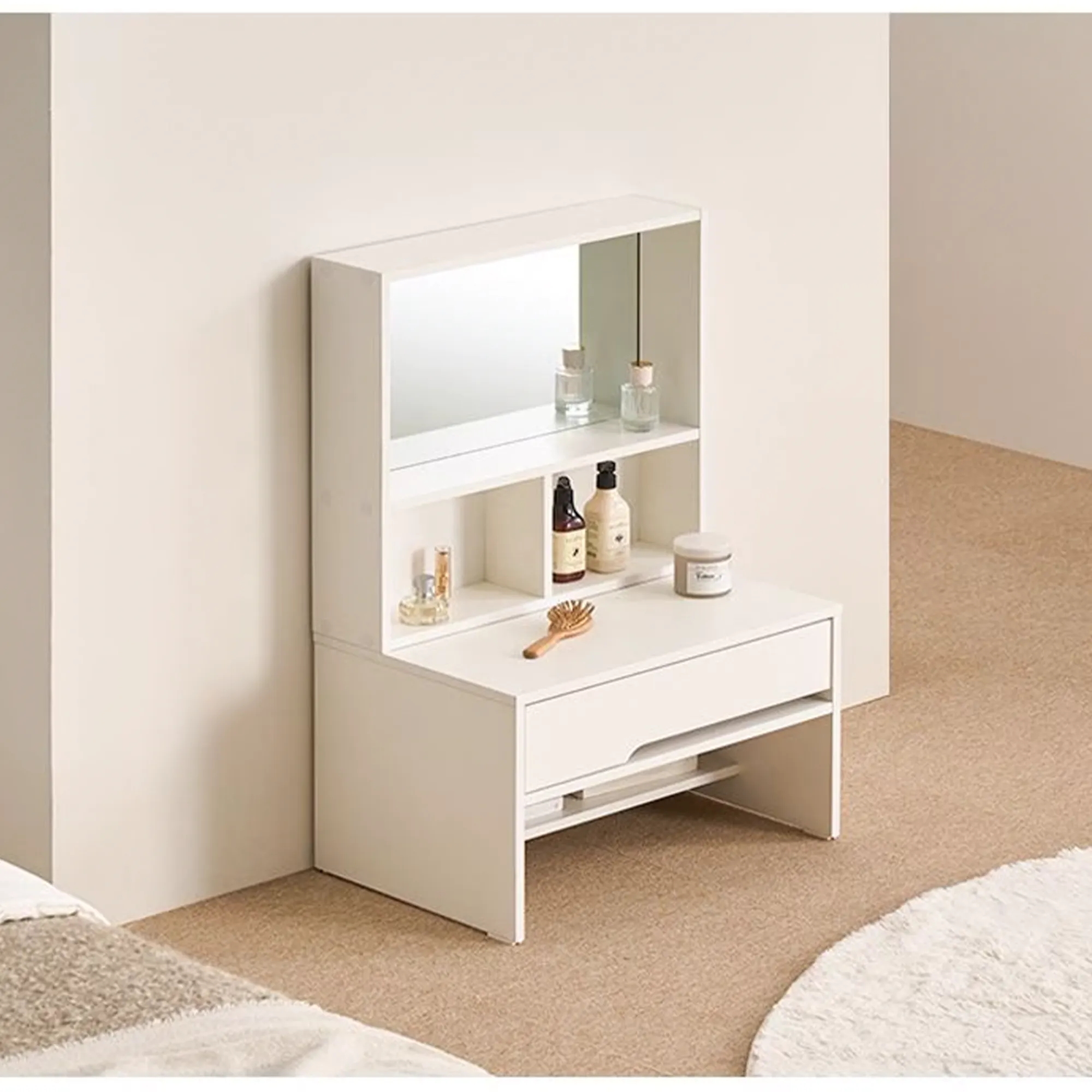 Loya Floor Dressing Table - Oak - 15
