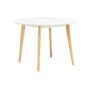 Harold Round Dining Table 1.05m in White with 4 Harold Dining Chairs in Dolphin Grey - 6