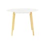 Harold Round Dining Table 1.05m in White with 4 Harold Dining Chairs in Dolphin Grey - 5