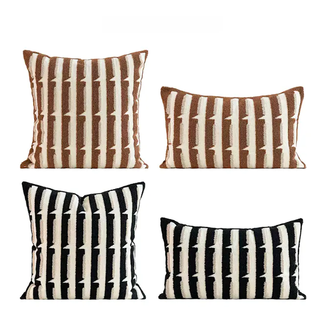 Katho Lumbar Cushion - Black - 5