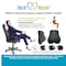 True Relief Ortho-Back & Lumbar Support Memory Foam Cushion - Navy - 1